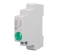 Indicatore LED su Guida DIN, Indicatore Luminoso su Guida DIN Modulare 20 MA CA CC 230 V per Scatola di Distribuzione (GREEN)
