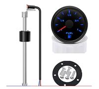 Indicatore livello carburante 52mm Indicatore livello carburante for auto Marine Boat Car 0-190Ω Sensore galleggiante carburante + Indicatore livello carburante 7 Luce colorata(600mm)