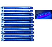 Indicatore luminoso, 10 pezzi Luci laterali per camion a LED 12 Indicatori di direzione laterali SMD Luci di posizione Luci di posizione 24V anteriori posteriori per auto(Blu)