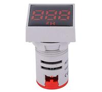Indicatore Luminoso a LED con Display Digitale Indicatore di frequenza, Display Digitale Quadrato Indicatore Luminoso a LED AC100~380V 20~75Hz Dispositivo di misurazione della frequenza(Rosso)