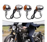 Indicatore luminoso di svolta in plastica ABS resistente per moto set di 4