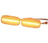 Indicatore luminoso laterale per parafango auto Indicatore di direzione laterale dinamico parafango sequenziale, per Nissan Ae50 Ambulanza Awc34 Stagea Fgy33 Cima P11 P11E R11(BLACK Crystal White)