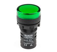 Indicatore luminoso LED RS PRO Verde 230 V CA, Ø taglio 22 mm, montaggio pannello, IP65