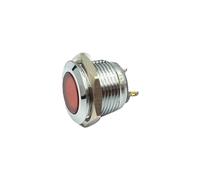 Indicatore luminoso, Luce di segnalazione in metallo impermeabile IP66 LED Lampada da cruscotto 12V-24V 16mm Semaforo di piccola potenza, Lampada di segnalazione impermeabile Rosso Verde con filo