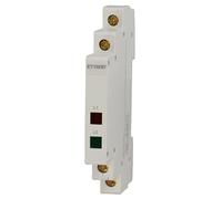 Indicatore Luminoso Modulare 2 Fasi (L1-L2) 230V, Larga Solo 9mm, Occupa Mezzo Modulo DIN, Lampada Spia LED