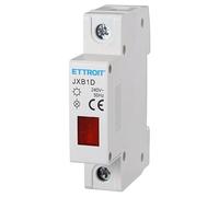 Indicatore Luminoso Modulare Rosso, 220V Per Monofase, Occupa 1 Modulo DIN, Lampada Spia Led Segnalazione Per Guida DIN (Rosso)