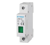 Indicatore Luminoso Modulare Verde, 220V Per Monofase, Occupa 1 Modulo DIN, Lampada Spia Led Segnalazione Per Guida DIN (Verde)