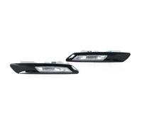 Indicatore Luminoso Per BMW Serie 5 F10 F11 2010-2017 Accessori Indicatori Di Direzione Per Auto Luce Di Posizione Laterale Anteriore Nero Brillante 63137154168 Indicatori Specchio Lateral(Black A Pai