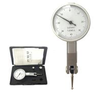 Indicatore metrico del quadrante, intervallo 0-0,8 mm con scala da 0,01 mm, quadrante in ottone da 38 mm, per ingegneria meccanica, lavorazione del legno e controllo di qualità (0-0,8 x 0,01 mm)