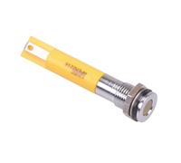 Indicatore Pannello LED Giallo 8mm 12VDC IP67 Flush Hyper Bright APEM