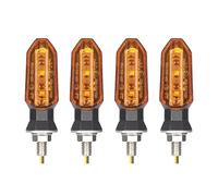 Indicatore Per CBR500R Per CBR650F Per CB500X Per CRF250L Per MSX125 Luci Di Direzione Per Moto Da 8 Mm 12V Accessori Per Lampade Lampeggianti(Yellow,4PCS)