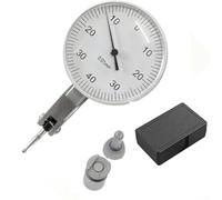 Indicatore per dial Gamma 0-0.8mm Lettura Bianca Indicatore per | Quadrante bianco grande, segni chiari, struttura metallo durevole, resistenza urti, uso industriale