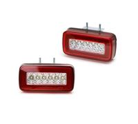 Indicatore Per Mercedes Per Benz Per W463 Per Classe G Per G63 Per AMG 1986-2018 Paraurti Posteriore A LED Luci Fendinebbia Retromarcia(Red Clear Lens)