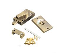 Indicatore per serratura della porta in lega di zinco con display libero impegnato per partizione del bagno, maniglia reversibile per serratura della privacy per porte da 12-18 mm, oro