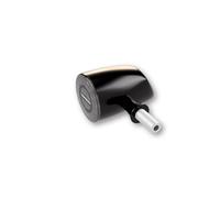 FANalino di coda a LED HIGHSIDER ROCKET CLASSIC, luce del freno, segnale di svolta, nero