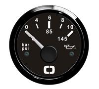 Indicatore pressione olio 0/10 bar nero/nera - 1 PZ Osculati - 27.320.11