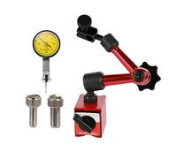 Indicatore quadrante Supporto magnetico Quadrante Alesametro Base supporto Micrometro Strumenti di misura Tipo ora Comparatore Orologio,Calibrazione precisa(0-0.08mm)