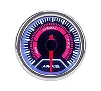 Indicatore rapporto carburante Display analogico digitale a LED da 2 pollici Misuratore AFR ad alta precisione con monitoraggio della tensione e funzione di avviso per auto a 12V