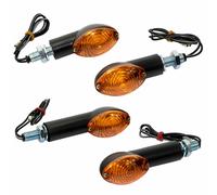Indicatore Set Occhio Gatto 20mm + 40mm Nero Contrassegno E per Aprilia BMW