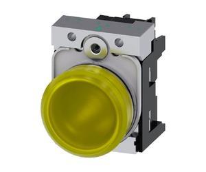 Indicatore Siemens luminoso giallo LED 230V 22mm 3SU11566AA301AA0