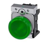 Indicatore Siemens luminoso verde LED 230V 22mm 3SU11566AA401AA0