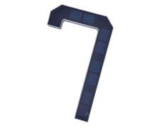 Indicatore solare elegante dell'indirizzo dell'ABS con le cifre a 9 pollici LED per il segno solare dell'indirizzo di sguardo esterno