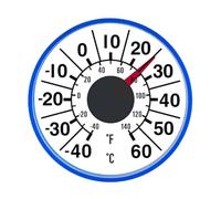 Indicatore temperatura per interni esterni con display a doppia Robusta struttura in ABS Facile installazione per serre Utilizzare termografia adesiva