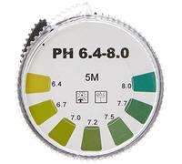Indicatore universale sotto forma di cartina indicatrice, pH 6.4 - 8.0, 7 mm x 5 m