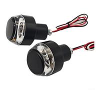 Indicatori ABS Urto per Manubrio 22mm Indicatori ABS Urto per | LED 3528 potenti, visibilità diurna e notturna, segnale chiaro in ogni condizione meteo(White+Red)
