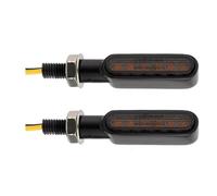 Indicatori Compatibile Con 2 Pezzi 4 Pezzi Luci Di Direzione Per Moto In Alluminio Lampada Di Direzione Scorrevole Color Ambra