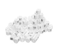 Indicatori di dimensione del gancio 100 pezzi 1-100 marcatori di dimensioni numeriche continue anelli di segnalazione di plastica colorati for donne uomini bambini abbigliamento vendita al dettaglio