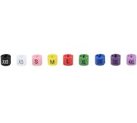Indicatori di dimensione del gancio 405 etichette a scatto for abbigliamento al dettaglio, etichette for indumenti, codifica, divisori colorati, for fai da te