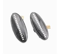 Indicatori di direzione 1 Coppia Di Luci Di Direzione Laterali A LED Dinamiche Per Nissan Per X-Trail Per QASHQAI NP300 Indicatore Specchietto Retrovisore(Crystal)