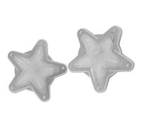 Indicatori di direzione 2 Pezzi 12V Per Furgoni Camion Rimorchi LED Luce Direzione Arancione A Forma Stella Accessorio Laterale A Forma Stella Indicatori Specchio Lateral(White Lights)