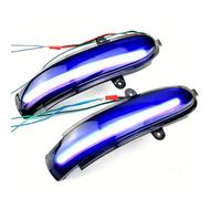 Indicatori Di Direzione 2 Pezzi Lampeggiante Acqua Dinamico LED Indicatori Direzione Luce Specchio Laterale Per Benz W203 W211 S203 CL203 01-07 Lampada di Segnalazione(Yellow and blue)