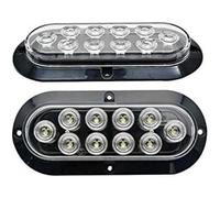 Indicatori di direzione 2 Pezzi Luci Posizione Laterali LED Auto 10 Luci Posteriori LED Indicatori Direzione Universali Rimorchi Camion Furgoni Autobus Indicatori Specchio Lateral(White light)