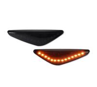 Indicatori di Direzione 2 Pezzi Per BMW Per X5 E70 Per X6 E71 E72 Per X3 F25 LED Laterale Luce Segnalazione Lampeggiante Lampada Indicatori (Smoked Lens Amber)