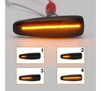 Dynamic LED Giri Lampeggiatori Laterali Luci Fumè Per Mitsubishi Lancer VIII