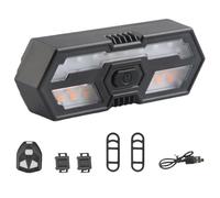 Indicatori di direzione a LED, indicatori di direzione a LED - Indicatore di direzione ad alta luminosità con telecomando e avvisatore acustico,USB ricaricabile multi modalità Forniture per ciclismo p
