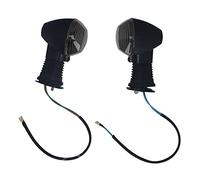 Indicatori di direzione anteriori per moto a LED, coppia di indicatori di direzione luminosi per DL 1000 V-Strom 2006-2012, DL 650 V-Strom 2004-2011, materiale ABS (Nera)