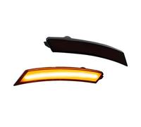Indicatori Di Direzione Laterali Per Pontiac Per Solstice 2006-2010 Per Saturn Per Sky 2007-2010 Lente Affumicata Ambra Full LED Luci Di Posizione Laterali Anteriori Passaruota(Smoked Lens Amber)