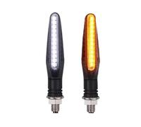 Indicatori di Direzione Luce di segnalazione per motocicletta a 24 LED, luce diurna bianca anteriore e posteriore, luci di stop, accessori di montaggio applicabili