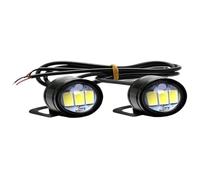 Indicatori Di Direzione Luci Direzione 2 Pezzi Eagle Eye Mirror Light DRL Lampadine Backup Motore Retromarcia Freno Stazionamento Luce Diurna Camion Motociclette(Ice Blue)