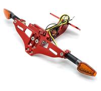 Indicatori Di Direzione Moto Per K&awasaki Per NINJA 250R/300 ER6N ER6F Z250 Z300 Z650 Z750 Z800 Z900 Z1000SX Supporto Per Telaio Targa Indicatori Di Direzione(Color 7)