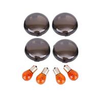 indicatori di direzione per moto 4PCS per Moto Indicatore di direzione per la Luce Segnale Copriobiettivo Per Harley Per Sportster 883 1200 Per Touring Per Road King per Dyna Per Softail(Grigio)