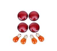 indicatori di direzione per moto 4PCS per Moto Indicatore di direzione per la Luce Segnale Copriobiettivo Per Harley Per Sportster 883 1200 Per Touring Per Road King per Dyna Per Softail(Rosso)