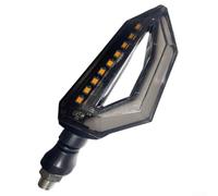 Indicatori di Direzione per moto ABS Neri Luminosi Indicatori | IP68 waterproof, high brightness LED, per durable ABS plastic, yellow and blue light output, fit