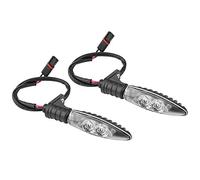 Indicatori Di Direzione Per Motociclette, Indicatori Di Direzione A Led Lato Sinistro E Destro, Adatto Per C 600 SPORT F 650 GS K 1200 R R 1200 GS, Luce Gialla, Lente Nera Trasparente (Anteriore)