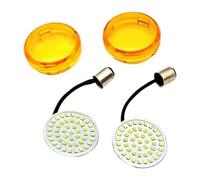 Indicatori Di Direzione Per Motociclette Per Road King Per Ultra Glide Per Turn Indicatori Direzione Luce Anteriore Posteriore Moto 1156 1157 Con Lente(1157 W Yellow Lens)