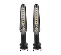 Indicatori Di Direzione Per Motociclette Per YAMAHA Per MT07 Per MT09 Indicatori Direzione 2/4 Pezzi Sequenziali Motociclette Indicatore LED Stop Lampeggiante Flusso D'acqua(2pcs Regular)